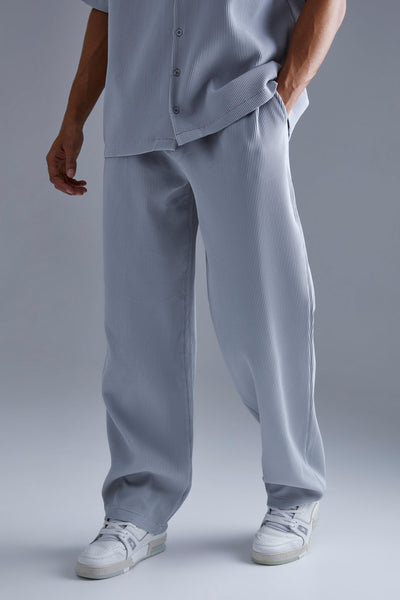 BoohooMan  Elasticated Waist Relaxed Fit Pleated Trouser