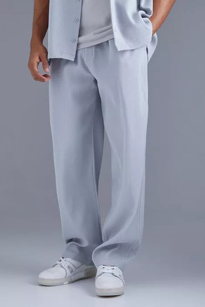 BoohooMan  Elasticated Waist Relaxed Fit Pleated Trouser