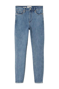Mango Blue High Waist Skinny Older Girls Jeans