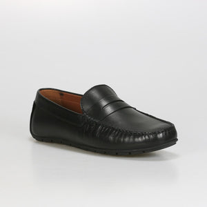 Parrotto Black M.Cipela Leather Mens Driver Loafers