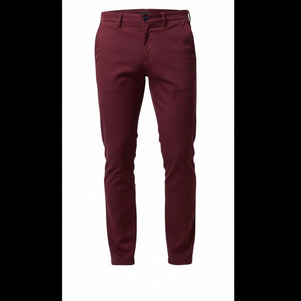 GAG Burgundy Chinos Mens Trousers
