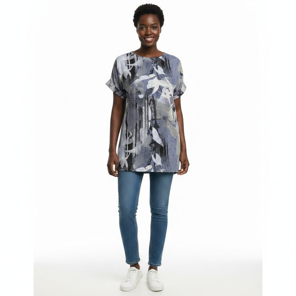 Next Petite Womens Blue Print Dress