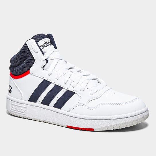 Adidas White Basketball Hoops 3.0 Mid Mens Trainers