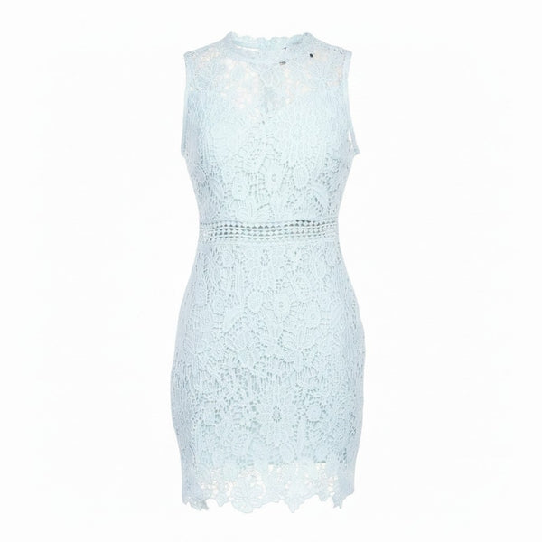 Eilly Bazar Blue Lace Womens Dress