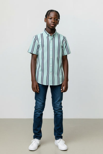 Next Blue Striped Older Boys Shirt