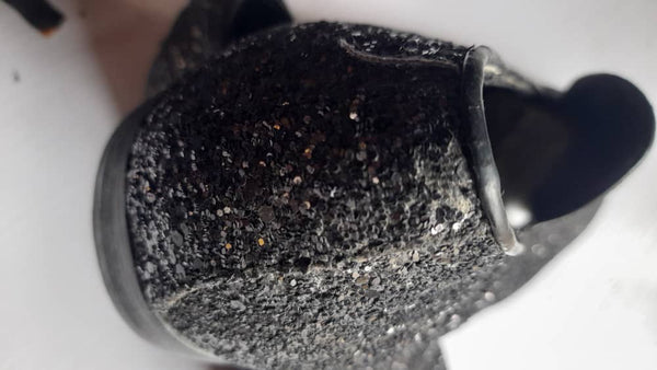 Next Black Glitter Party Mens Loafers