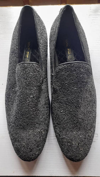 Next Black Glitter Party Mens Loafers