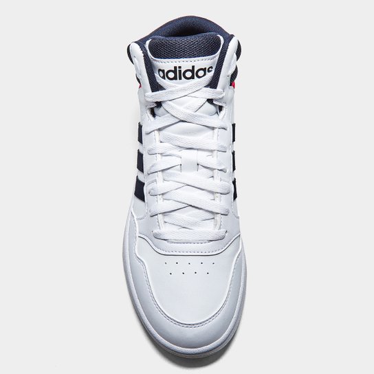 Adidas White Basketball Hoops 3.0 Mid Mens Trainers