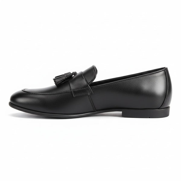 Topman Black Tassel Mens Loafers