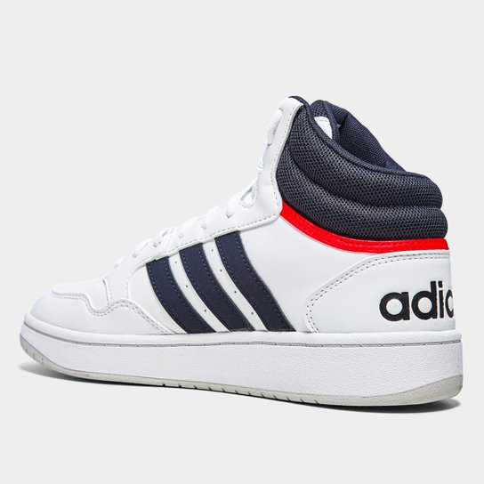 Adidas White Basketball Hoops 3.0 Mid Mens Trainers