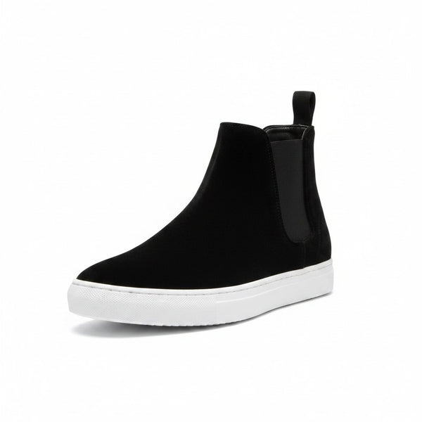 Jasper Conran Black Suede High Top Mens Trainers