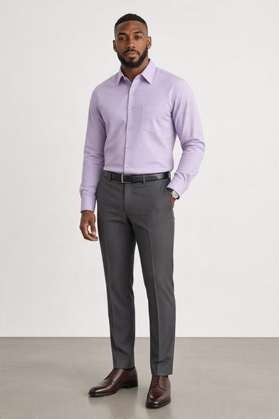 Samuel Windsor Lilac Cotton Soft Twill Mens Shirt