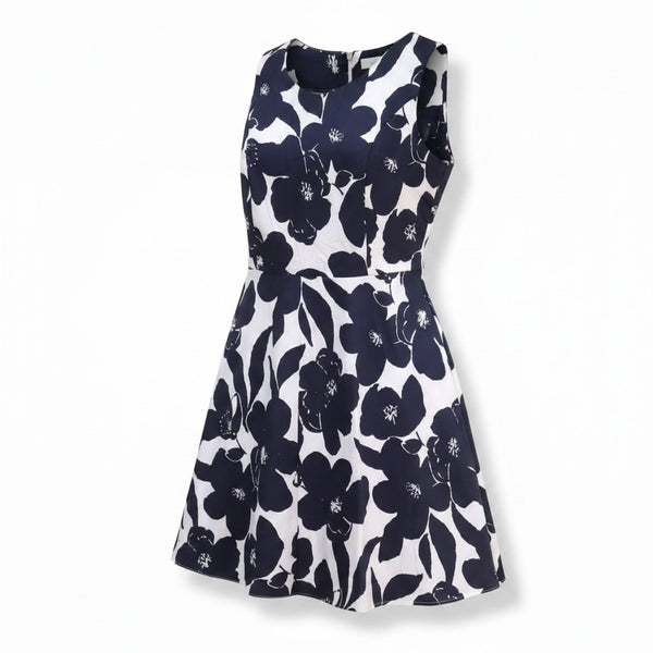 Blue Floral Summer Womens Dress