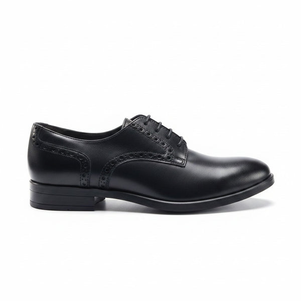 Next Black Leather Mens Brogues Shoes