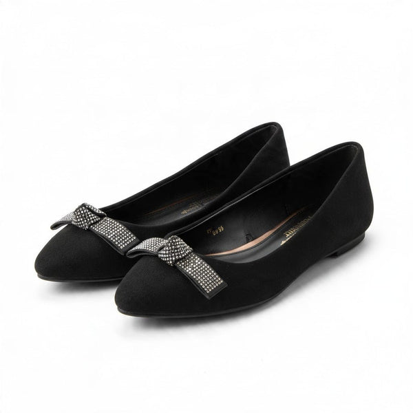 Fabulous Footwear By George Black Womens Flat Shoes