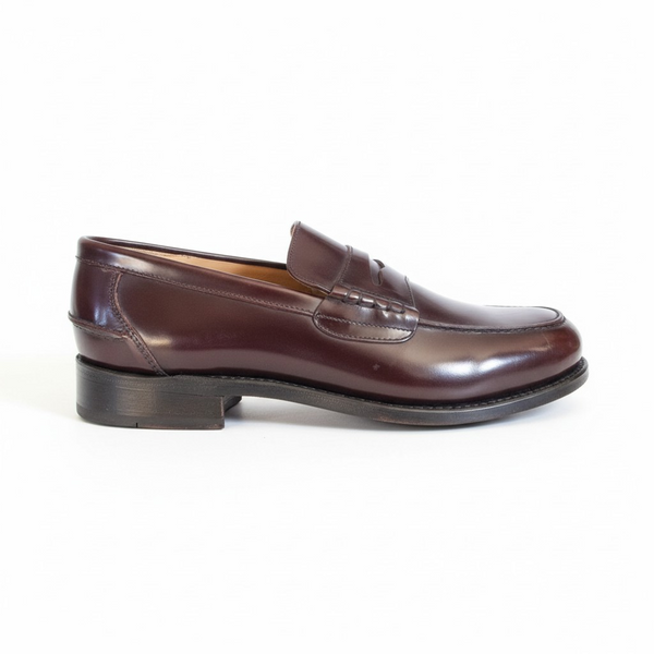 Barker George Webb Burgundy Real Leather Mens Penny Loafers