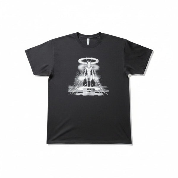 Tribal Black Celestial Space Robot Mens T-Shirt