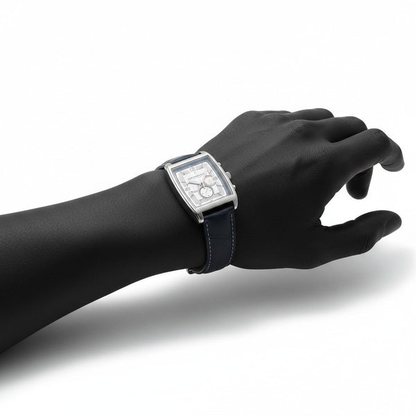 Daniel Hetcher Analog Quartz Atlas For Men Leather Wristwatch