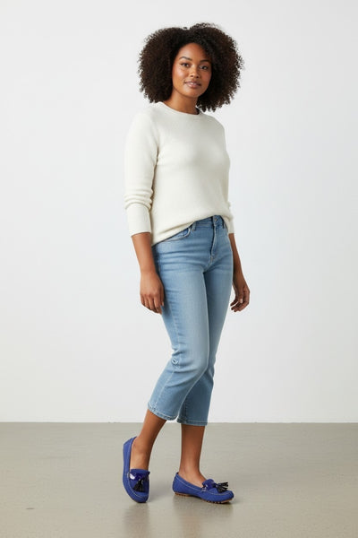 Clarks Evesham Rhythm Electric Blue Womens Moccasins