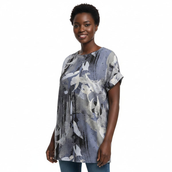 Next Petite Womens Blue Print Dress