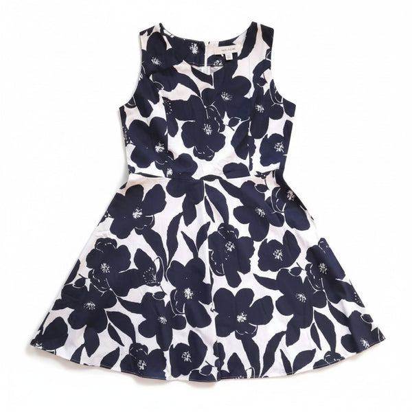 Blue Floral Summer Womens Dress