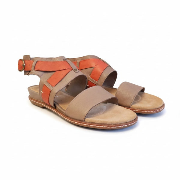 Clarks Orsino Cafe Mink Leather Womens Sandals