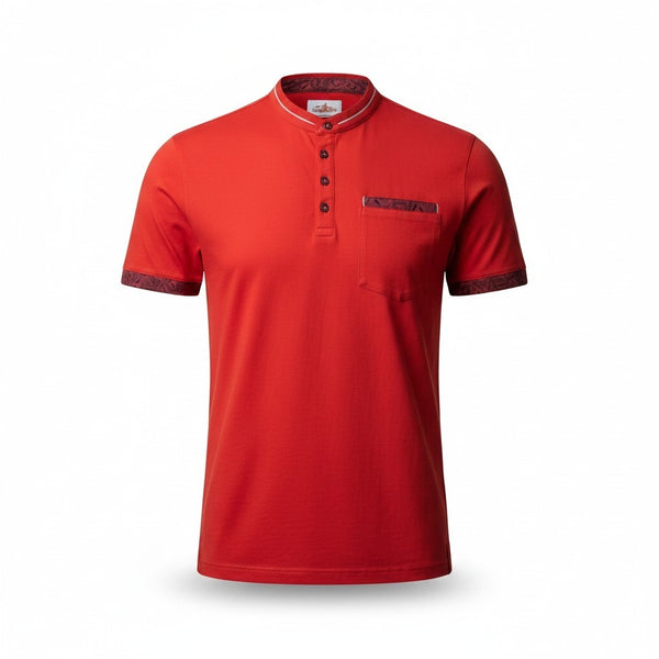 Joe Browns Red Grandad Mens T-Shirt