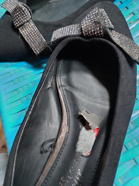 Fabulous Footwear By George Black Womens Flat Shoes