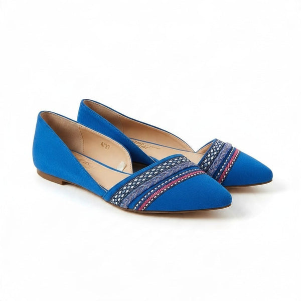 Fabulous Footwear By George Blue Womens Flat Shoes
