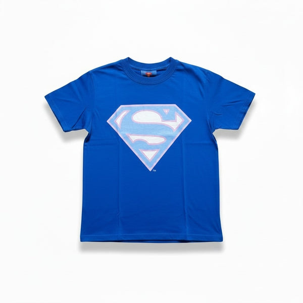 DC Comics Superman Blue Colour Logo Older Girls T-Shirt