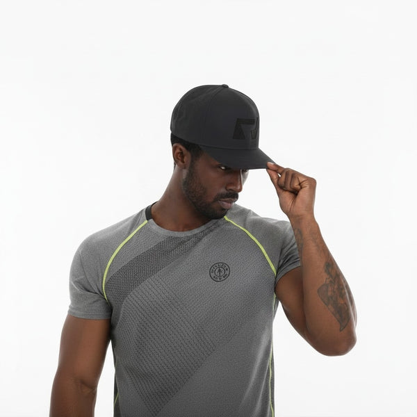 Ript Snap Black Back Hat Mens Face Cap