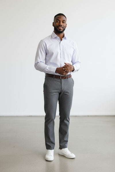 M&S Lilac Formal Mens Shirt