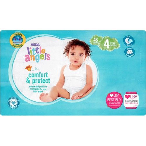 Asda Little Angels Baby Diapers Size 4