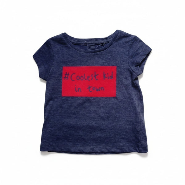 Next "Coolest Kid in Town Blue Baby Girls T-Shirt