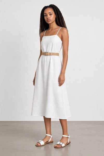 C'M Paris White Womens Sandals