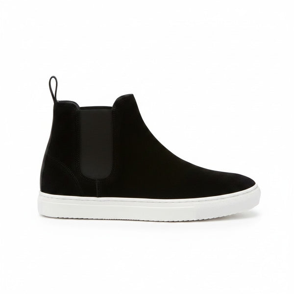 Jasper Conran Black Suede High Top Mens Trainers