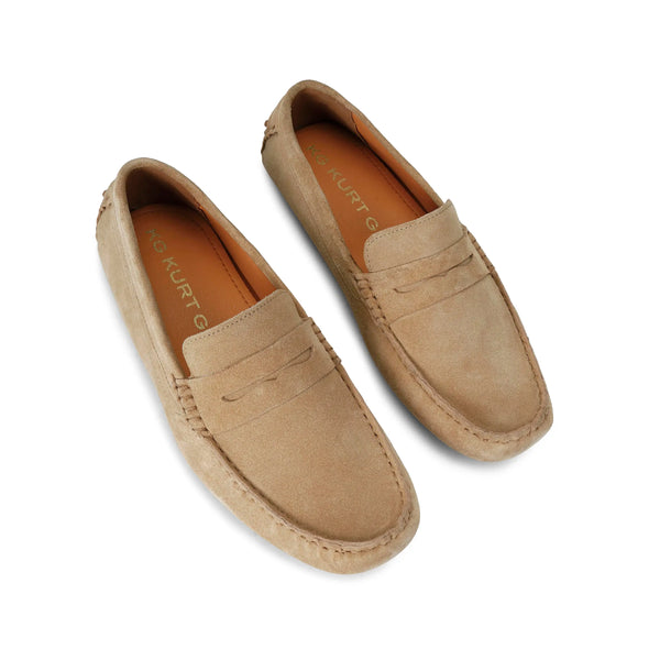 Kurt Geiger Rocky Beige Suede Mens Loafers