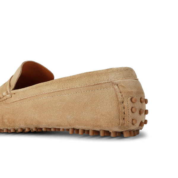 Kurt Geiger Rocky Beige Suede Mens Loafers
