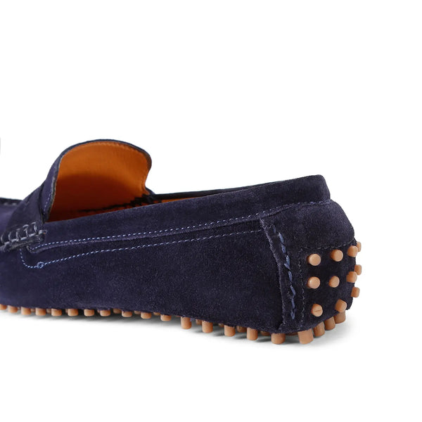 Kurt Geiger Rocky Navy Suede Mens Loafers