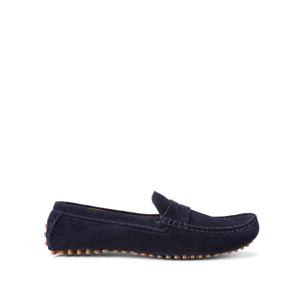Kurt Geiger Rocky Navy Suede Mens Loafers