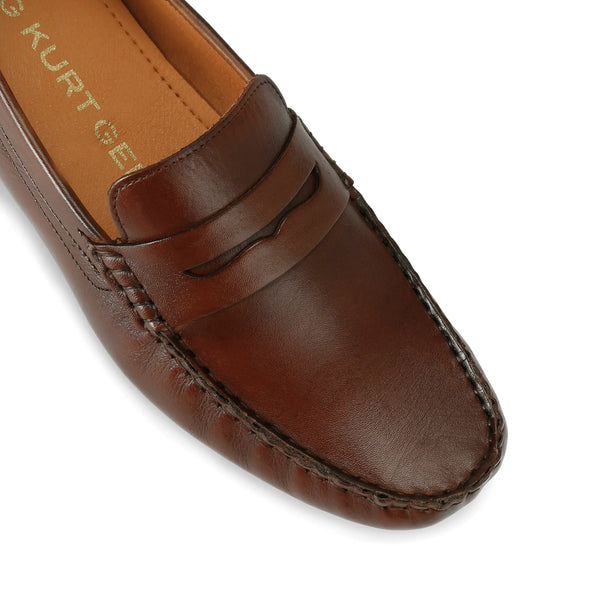 Kurt Geiger Rocky Tan Leather Mens Loafers