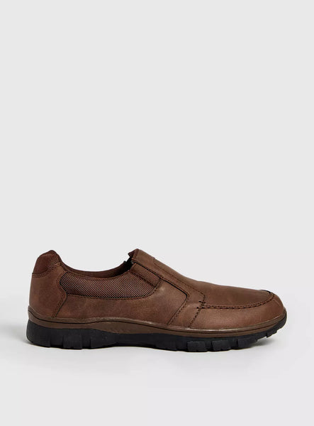 Tu Brown Mens Sole Comfort Loafers