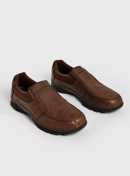 Tu Brown Mens Sole Comfort Loafers