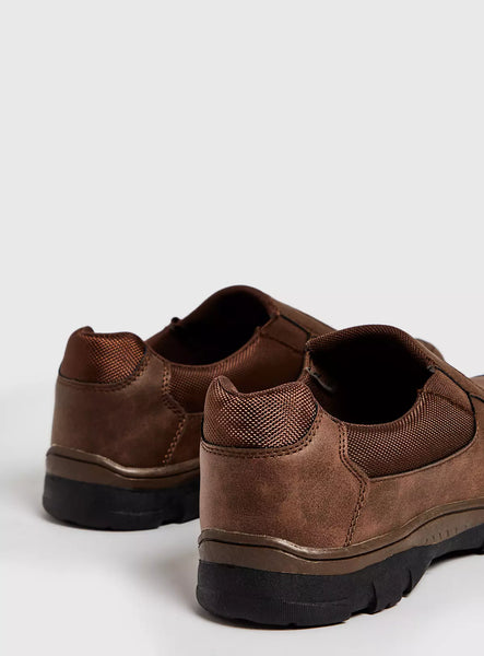Tu Brown Mens Sole Comfort Loafers