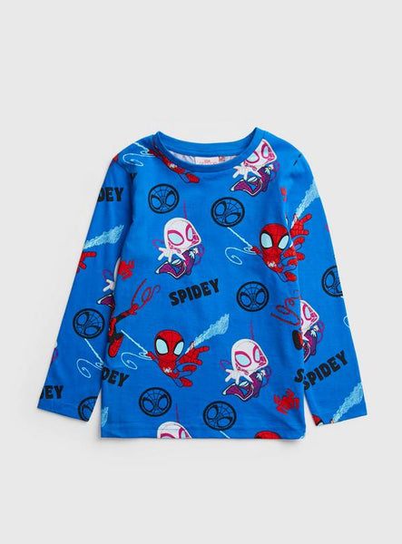 Marvel Spider-Man Blue Spidey Older Boys T-Shirt