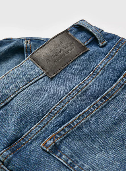 Tu Smokey Blue Denim Flexi Stretch Skinny Fit Mens Jeans