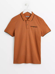 Tu Tan Geo Print Mens Polo Shirt