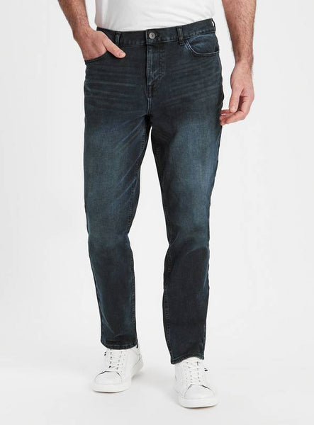 Tu Blue Black Flexi Stretch Skinny Fit Mens Jeans