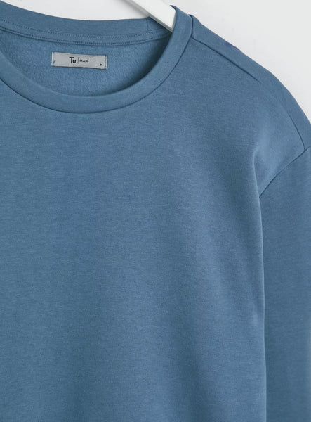 Tu Blue Crew Neck Mens Sweatshirt