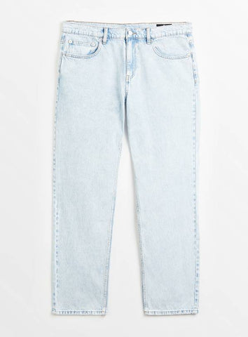 Tu Light Blue Denim Authentic Straight Leg Mens Jeans